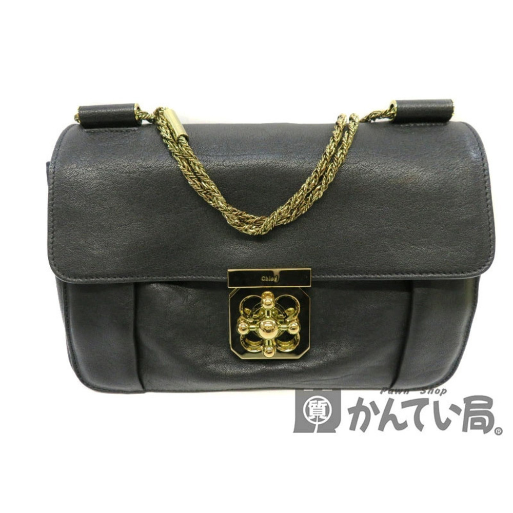 CHLOE Elsie Shoulder Bag Black Chain
